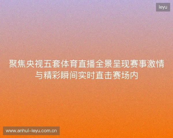 聚焦央视五套体育直播全景呈现赛事激情与精彩瞬间实时直击赛场内